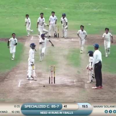 This might be the most eventful dot ball in cricket history