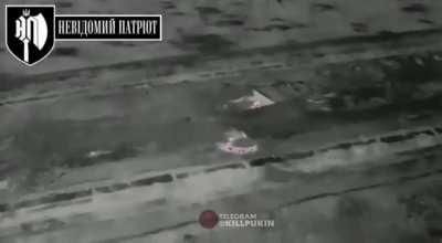 Orcs play hide and seek with Ukrainian drone. Insane direct hit at 1:07