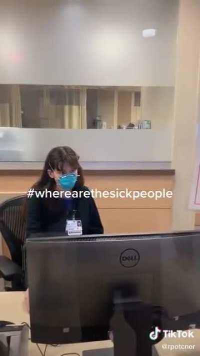 Insane person on tiktok going around hospitals and yelling for the sick people. This is one of many of his videos.
