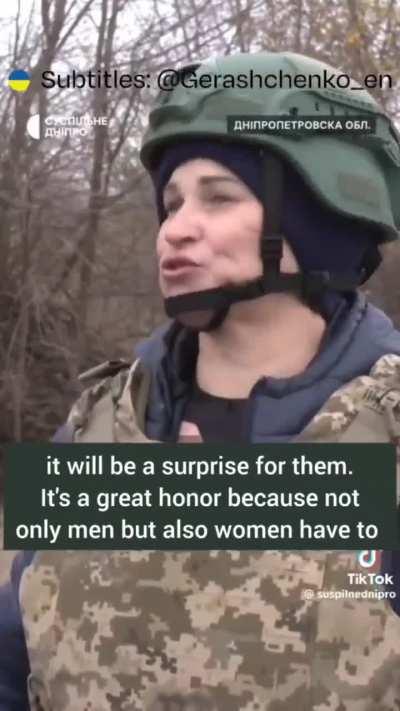 This is Natalia. She has three children and six grandchildren. She's 54 years old. The woman trains to become an FPV drone pilot