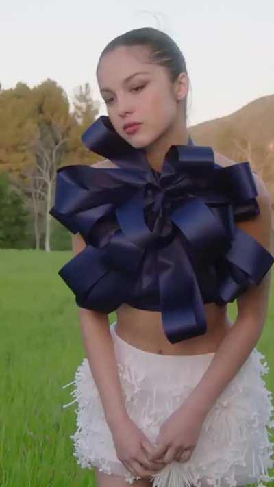 Olivia for Vogue's August Cover - Blue Top (Outfit 1)