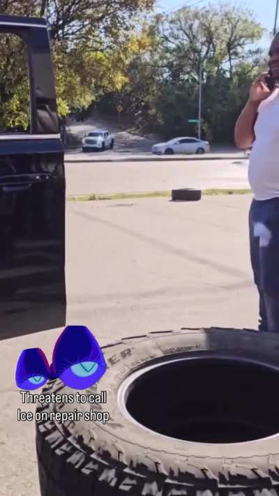 A Man Threatens to call ICE on Tire Shop Workers