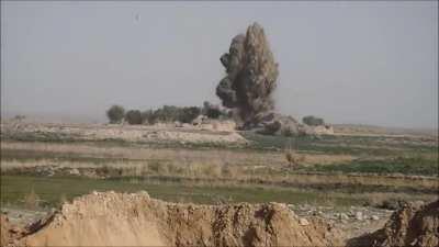 Combat Footage of IED Factories being destroyed by JDAMS