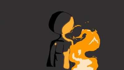 was practicing lighting at first but then it became fire practice