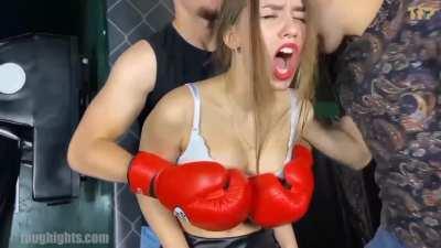 Maledom Belly punching 