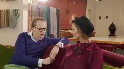 German musician Jennifer Weist being groped by the talkshow host