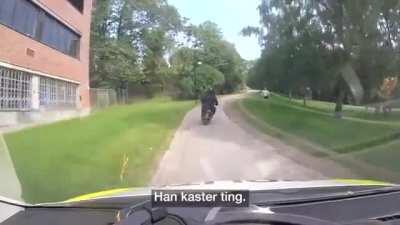 Norwegian police chase Swedish jewelry store robbers like its straight from GTA