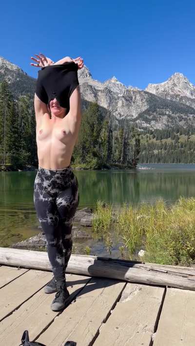Topless in the Tetons ;)