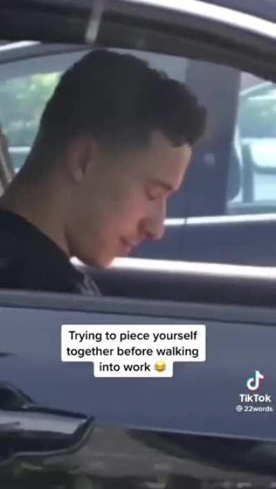 Regretting that pre shift smoke...