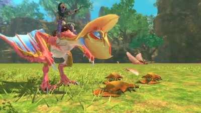 Poor Velociprey watched his alpha get one-shot and tried to Flee...