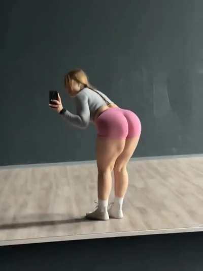 Hamstring flex at the gym