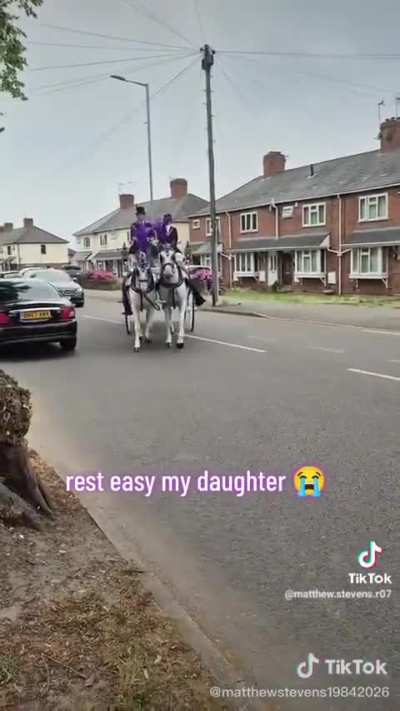 Maybe it's just me but making a tiktok of your daughter's funeral for views is fucking weird