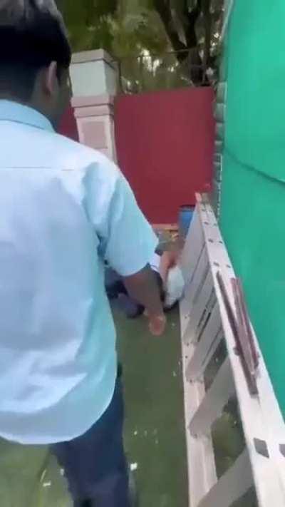 School Lafda....context :- Both were trash talking and ended up deciding to do a 1v1