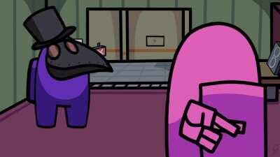 A crosspost of an animation I made of one of Pewds's funniest moments on Among Us