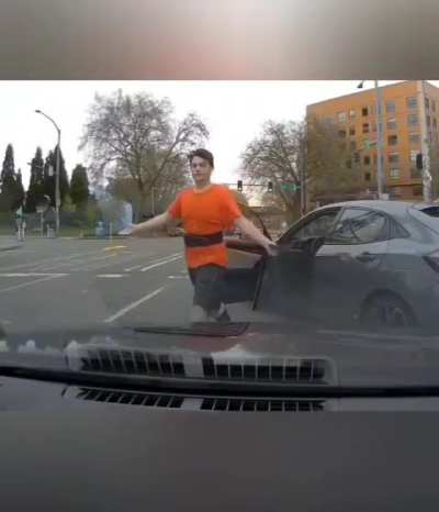 Road Rager Smashes Helmet Over Honk 