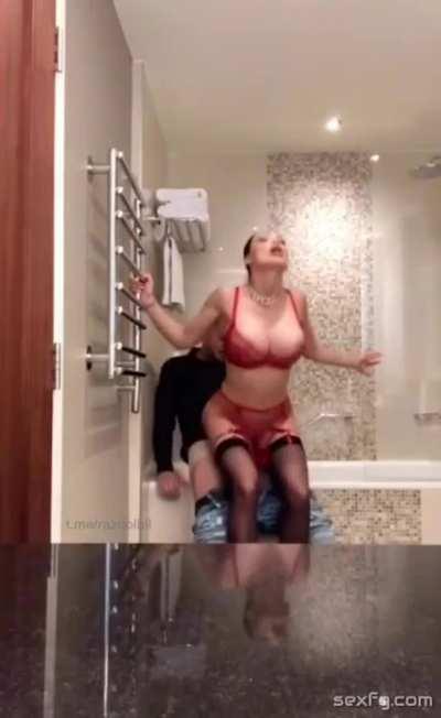 Mom And I Use The Bathroom Because The Door Locks