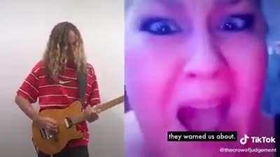 Dude makes some rock from some random woman ranting.