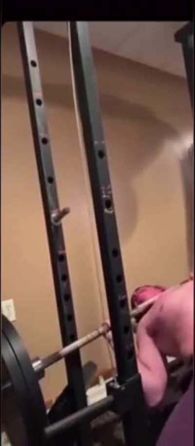 Doing some bench-press at home