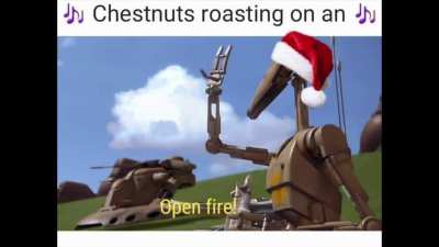 🎶 Chestnuts roasting on an 🎶
