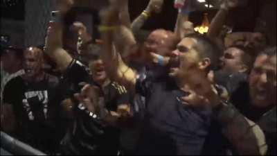 One-second KO. Luis Hernandez knocks out Brian Topp with a head kick. Official time: 0:01.