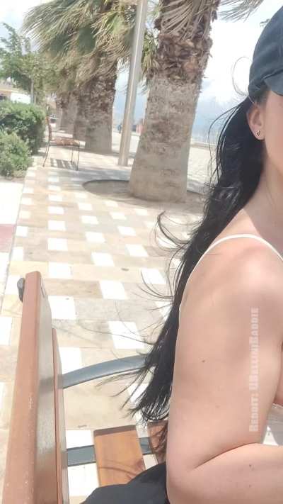 The wind made it way too easy to casually sit there and expose my pussy