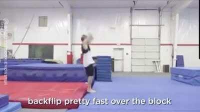 How to do back flips. Very informative!