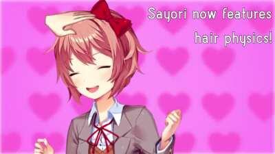 Animated Hair Physics: Sayori Edition