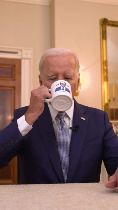 HE LIKES HIS COFFEE DARK