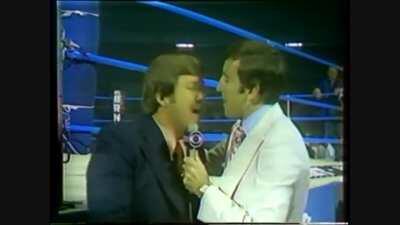 Jerry Quarry impersonates Muhammad Ali