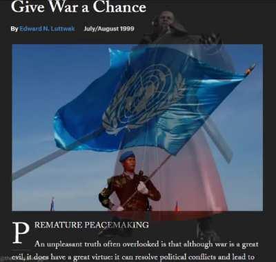 GIVE WAR A CHANCE!