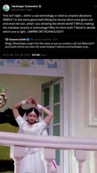 harbhajan changed sides