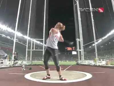 Guiness world record hammer throw