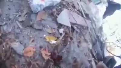 Subtitled version of gruesome knife fight between Ukrainian and Russian soldiers