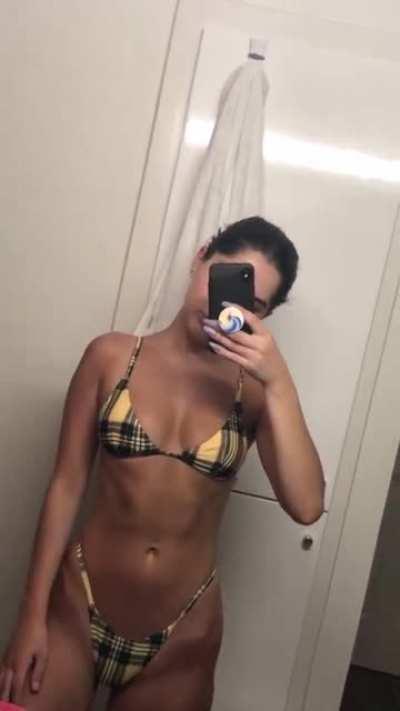 Yellow Plaid Bikini