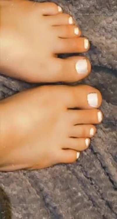 Cute white toes