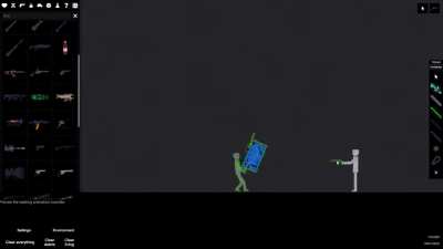 heres a representation in people playground of what would happen if i dont play hardcore