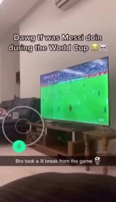 messi needed a break💀☠️