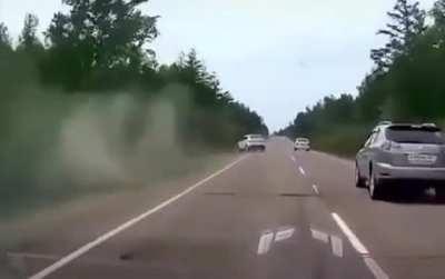 Just testing his new suspension