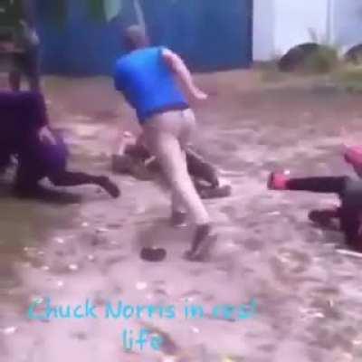 Blue T-Shirt guy, Mass Beater