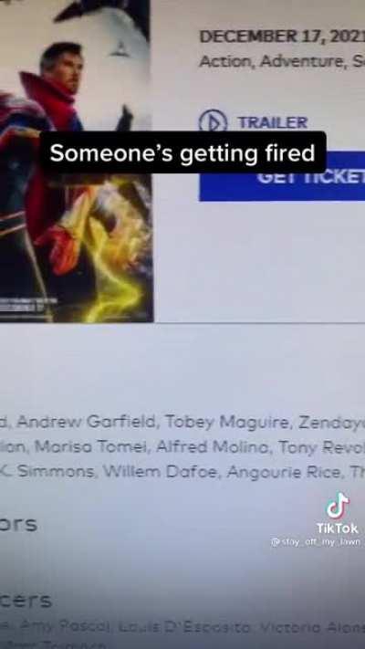 Someone's getting fired..