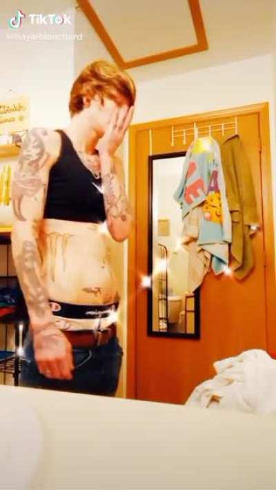 That monster energy tattoo 🥵🥵😩😩😩😩