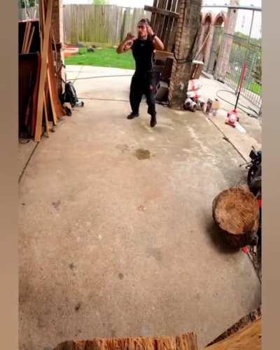 Ninja level knife throwing