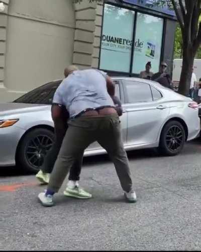 OGs showing the youth to put the guns down n knuckle up 🙌🏾🤧🙌🏾. Nah Eric Adams almost got turned to a star crunch 🤣🤣🤣🤣🤣🤣