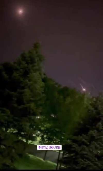 PATRIOT AD in use over Kyiv. Footage from the beginning of June.
