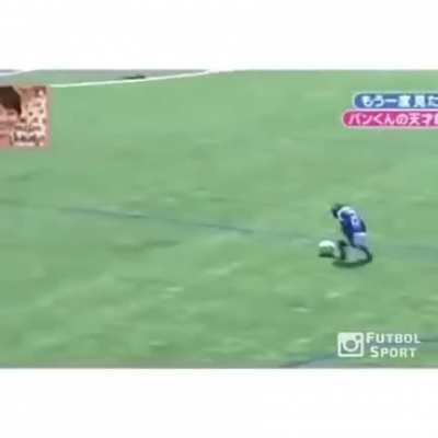 Chimp play football