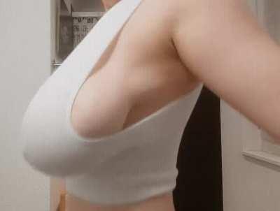 side profile of my big boobs