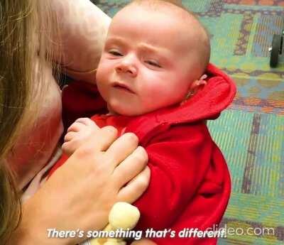 The very first time Archer can hear.. love you baby Archer