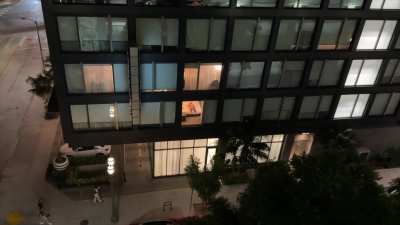 I had him record me from across the street. Wonder if anyone else caught the show?