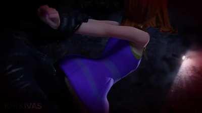 Daphne is forcefully bred by wet werewolf cock (kinkivas) [Scooby Doo]