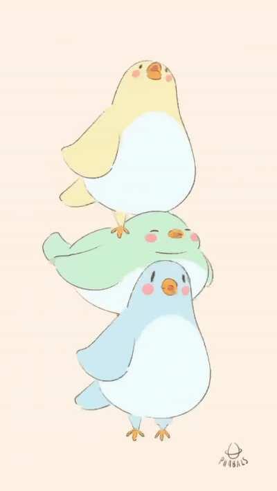 Happy birds , me, digital, 2023